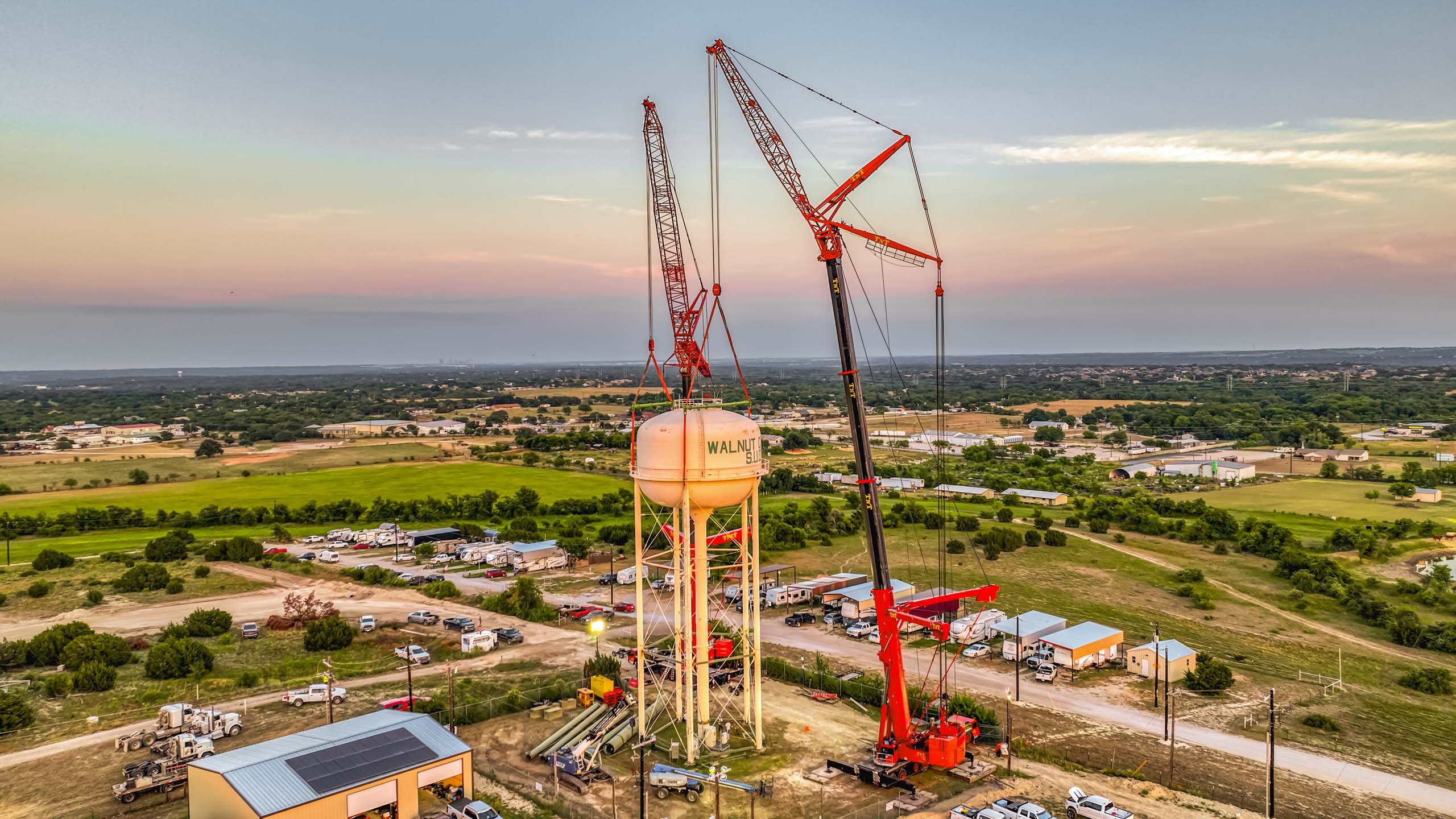 All-Terrain Crane Water Tower Lift